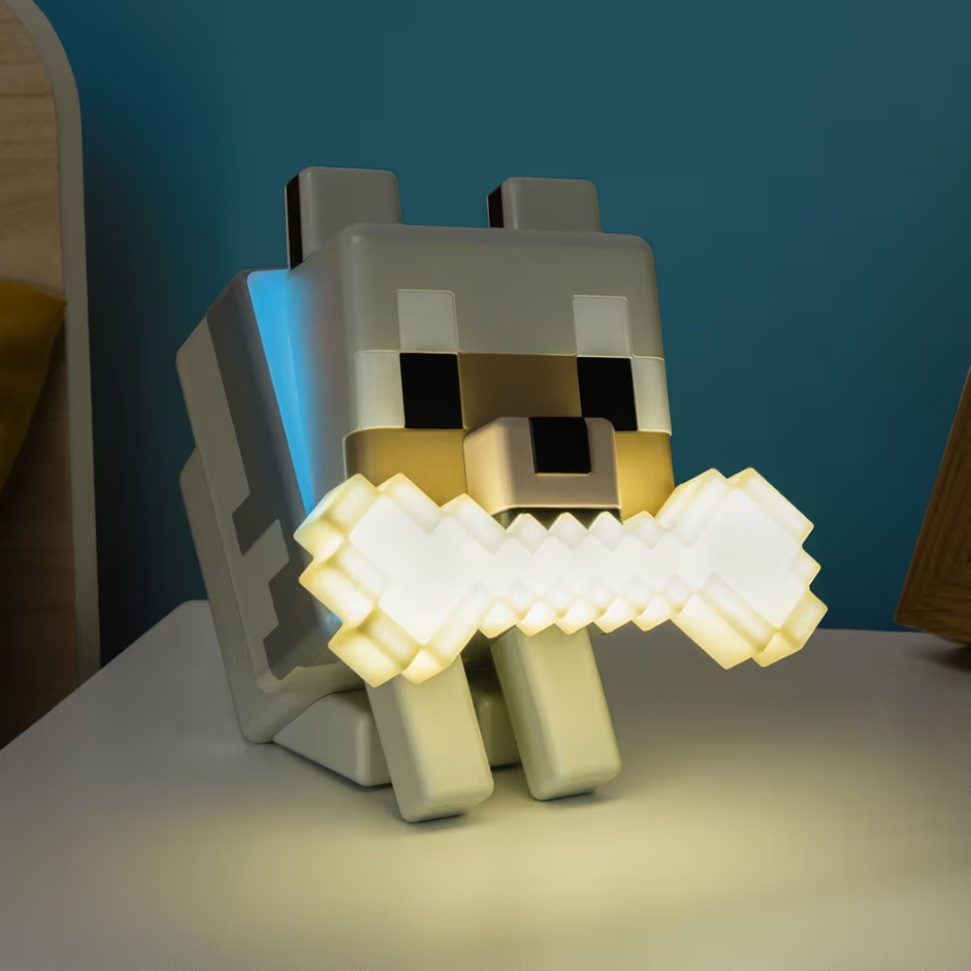 Pixel Wolf Lamp