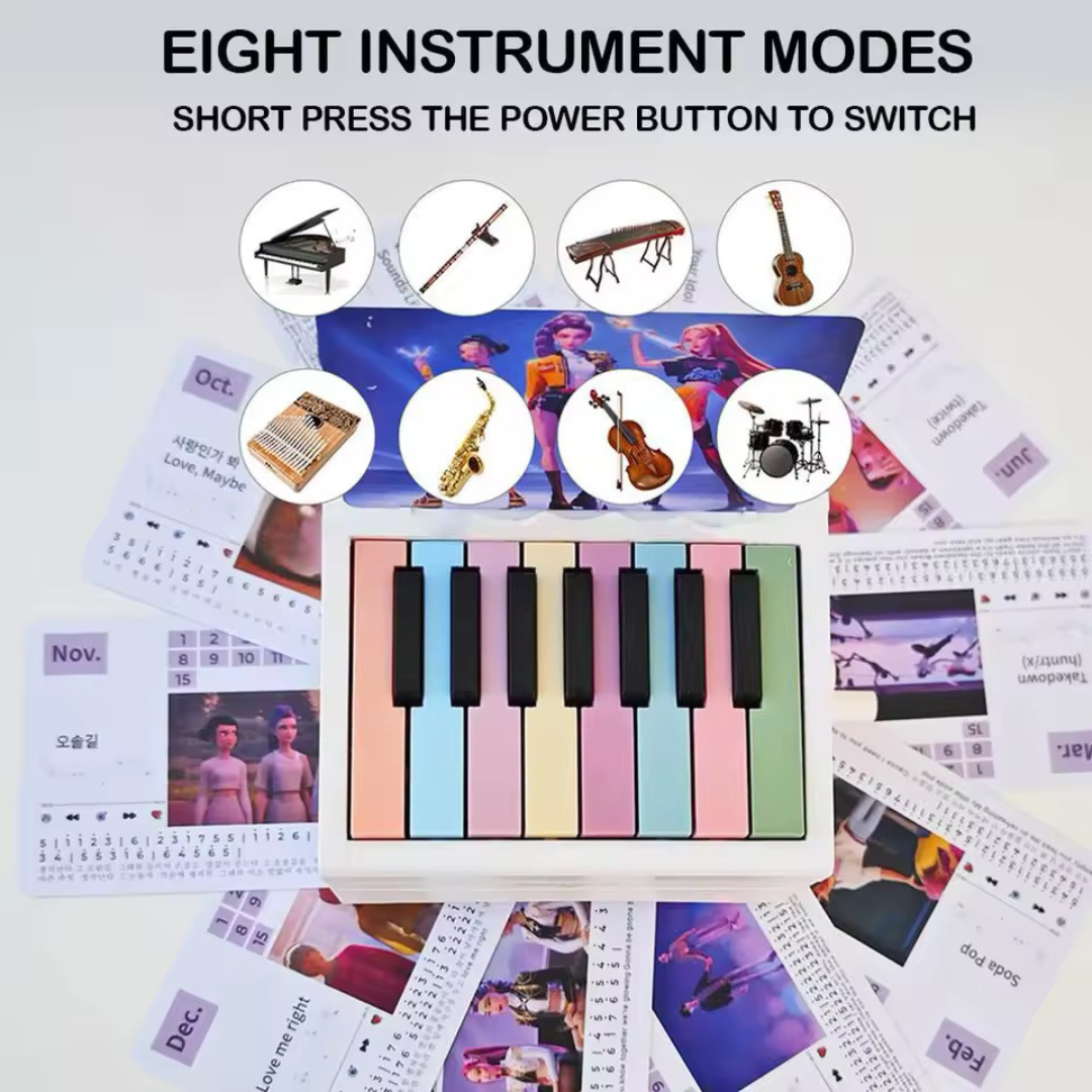 piano calendar k-pop